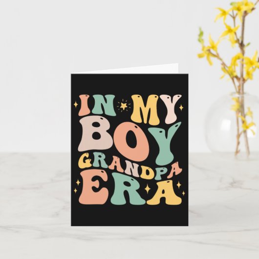 In mijn jongen opa tijdperk grappige opa geschenke kaart (Gele Bloem)