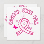 In mijn kankervrije tijdperk | Borstkanker grappig Kaart (Voorkant / Achterkant)