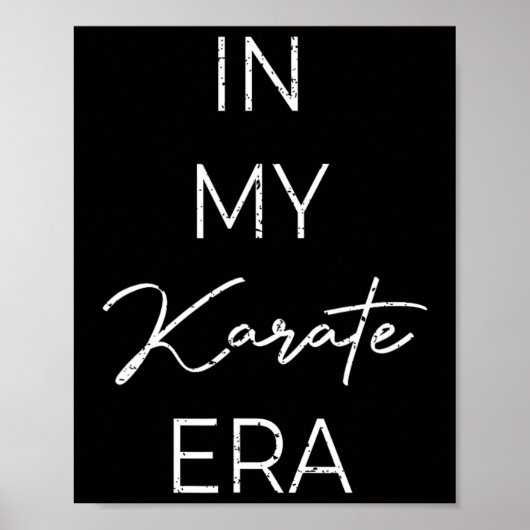 In mijn karate tijdperk 1 poster (Voorkant)