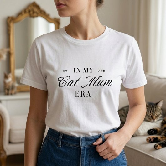 In Mijn Kat Moeder Tijdperk Fun Simpele Liefhebber Tri-Blend Shirt