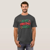 In mijn kerst tijdperk Matching Merry Christmas Bo T-shirt (Voorkant volledig)