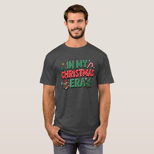 In mijn kerst tijdperk Matching Merry Christmas Bo T-shirt (Voorkant volledig)