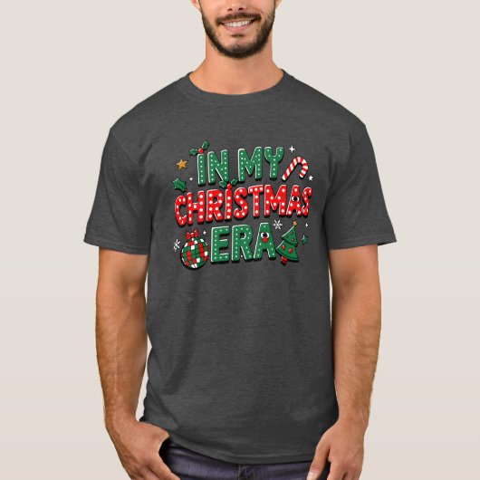 In mijn kerst tijdperk Matching Merry Christmas Bo T-shirt (Voorkant)
