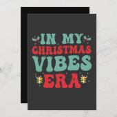 In mijn kerst vibe tijdperk Grappig Groovy Santa G Kaart (Voorkant / Achterkant)