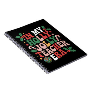 In Mijn Kerstmis Vrolijke Leraar Tijdperk Leraar V Notitieboek