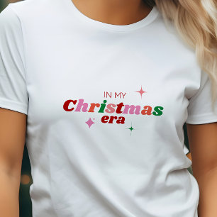 In mijn kerstperiode feestelijk kleurrijk t-shirt