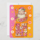 In mijn kerstperiode Groovy Santa Feestdagenkaart (Voorkant)