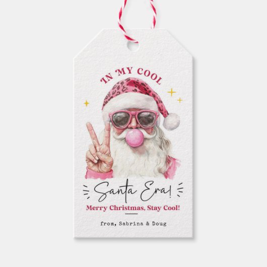 In mijn kerstperiode is het een trendy kerst cadeaulabel (Voorkant)