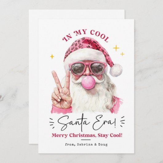 In mijn kerstperiode is het een trendy kerst feestdagenkaart (Voorkant / Achterkant)