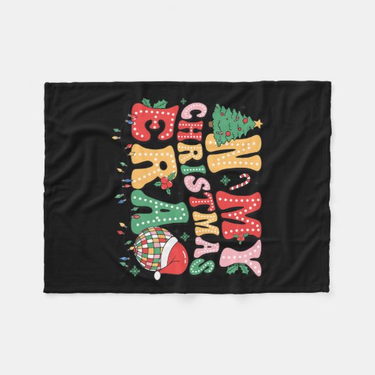 In mijn kerstperiode Kerstvakantie Pus Wom Fleece Deken (Voorkant (Horizontaal))