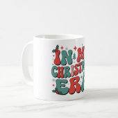 In mijn kerstperiode Schattigee groovy kerstmis Koffiemok (Voorkant links)