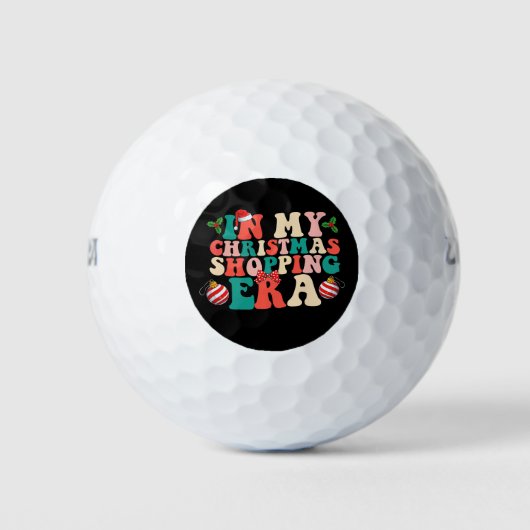 In mijn kerstshoppingtijdperk Groovy Vakantie Golfballen (Voorkant)