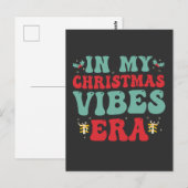 In mijn Kerststemming Tijdperk Grappig Groovy Kers Briefkaart (Voorkant / Achterkant)