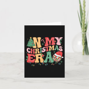 In mijn kersttijd familie bijpassende vrolijke Ker Kaart