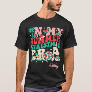 In mijn kersttijd, Grappige Groovy Zomer Kerstmis  T-shirt