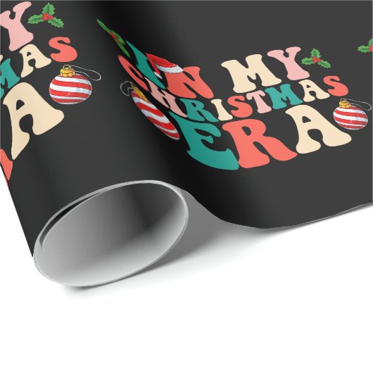 In mijn kersttijd Groovy vakantieseizoen Cadeaupapier (Rol Hoek)