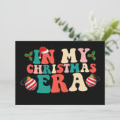 In mijn kersttijd Groovy vakantieseizoen Kaart (Staand voorkant)