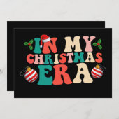 In mijn kersttijd Groovy vakantieseizoen Kaart (Voorkant / Achterkant)