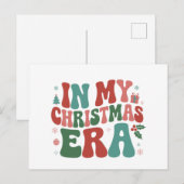 In mijn kersttijd leuk groovy kerstvakantie feestdagenkaart (Voorkant / Achterkant)