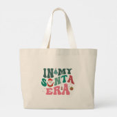 In mijn kersttijd - retro kerst grote tote bag (Achterkant)