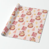 In Mijn Kersttijdperk Groovy Kerstman Cadeaupapier (Uitgerold)
