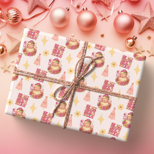 In Mijn Kersttijdperk Groovy Kerstman Cadeaupapier