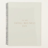 In mijn kleine bedrijfstijdperk Beige 2024 Planner (Voorkant)