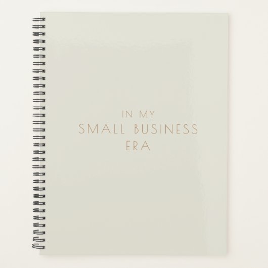 In mijn kleine bedrijfstijdperk Beige 2024 Planner (Voorkant)