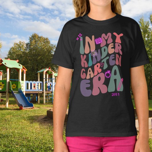 In mijn kleutertijd retro vibes t-shirt