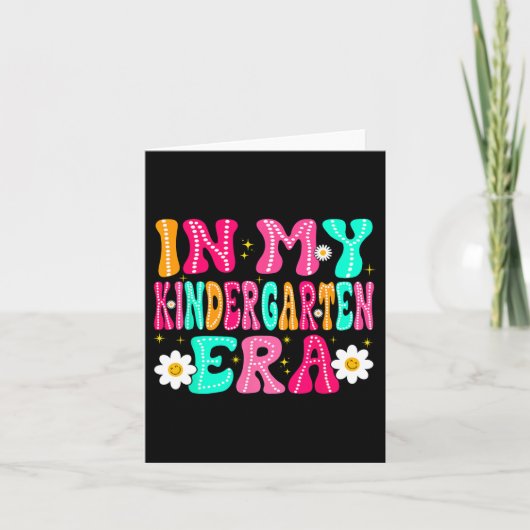 In Mijn Kleutertijd Terug Naar School Kleuterschoo Kaart (Voorkant)