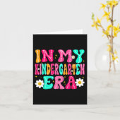 In Mijn Kleutertijd Terug Naar School Kleuterschoo Kaart (Gele Bloem)