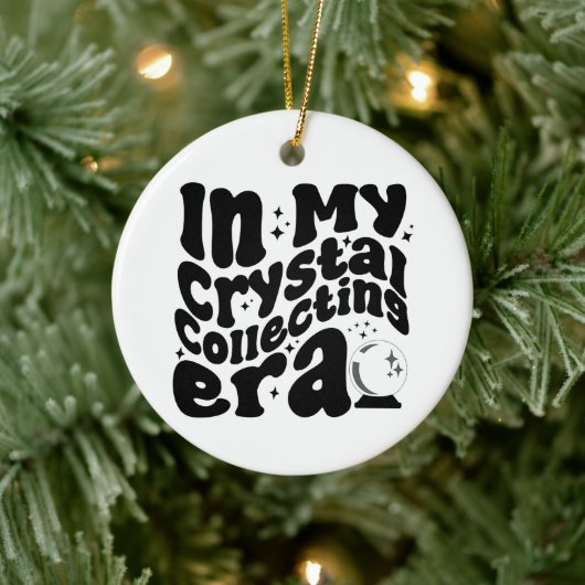 In mijn kristallen verzameltijdperk Groovy Retro G Keramisch Ornament (Boom)