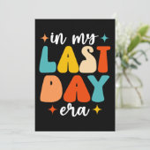 In mijn laatste dag tijdperk groovy grappig laatst kaart (Staand voorkant)