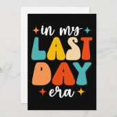 In mijn laatste dag tijdperk groovy grappig laatst kaart (Voorkant / Achterkant)
