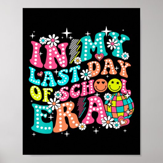 In mijn laatste dag van de schooltijd leraar jonge poster (Voorkant)