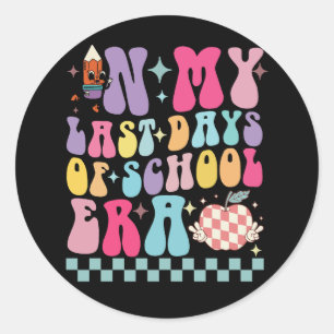 In mijn laatste dagen van de schooltijd leraar lev ronde sticker
