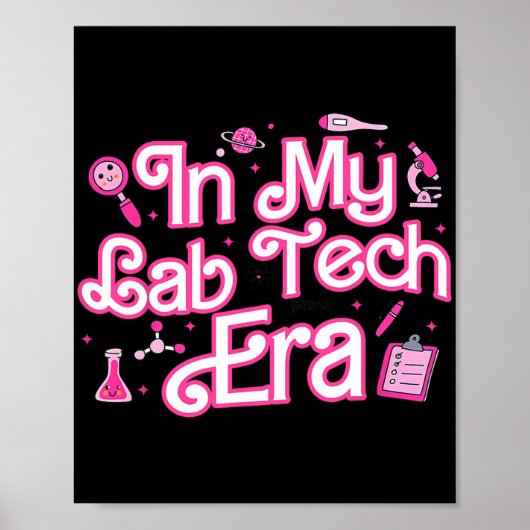 In mijn lab Tech Era medisch laboratorium Poster (Voorkant)
