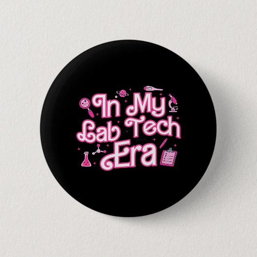 In mijn lab Tech Era medisch laboratorium Ronde Button 5,7 Cm (Voorkant)