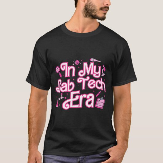 In mijn lab Tech Era medisch laboratorium T-shirt (Voorkant)
