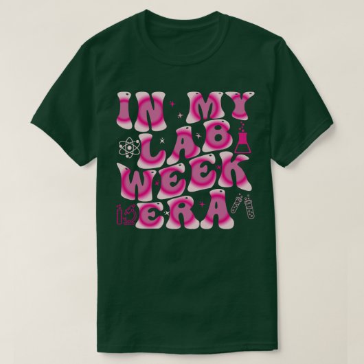 In mijn lab week tijdperk 1 t-shirt (Design voorkant)