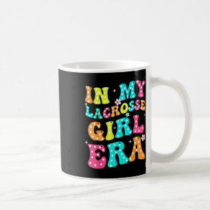 In mijn Lacrosse Meisje Era Groovy Retro Funny 2 Koffiemok