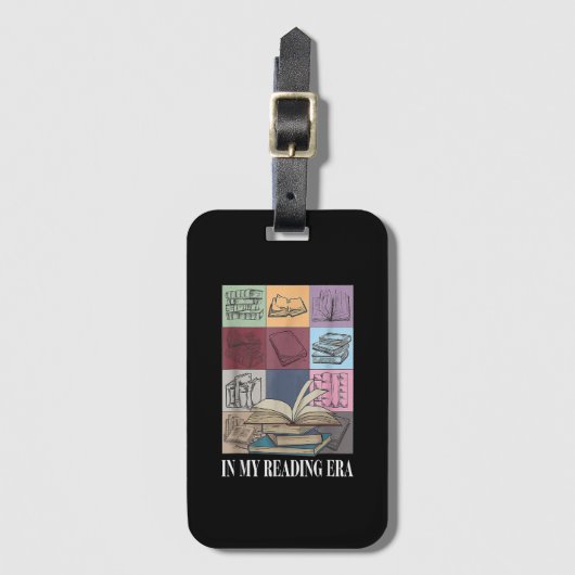In mijn leestijdperk boekenliefhebber bagagelabel (Voorkant (verticaal))