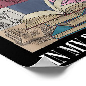 In mijn leestijdperk boekenliefhebber poster (Hoek)