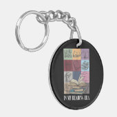 In mijn leestijdperk boekenliefhebber sleutelhanger (Voorkant Links)