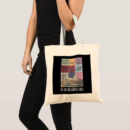 In mijn leestijdperk boekenliefhebber tote bag (Voorkant (product))