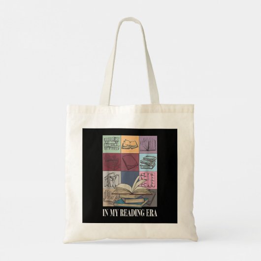 In mijn leestijdperk boekenliefhebber tote bag (Achterkant)