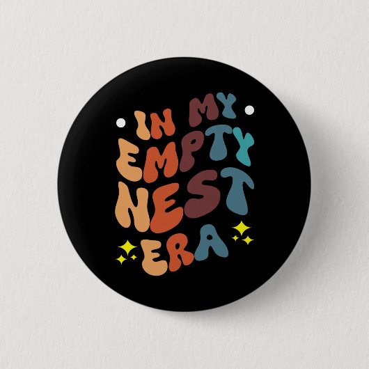 In mijn lege-nestijdperk ronde button 5,7 cm (Voorkant)