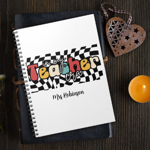 In mijn leraar era retro leraar notitieboek