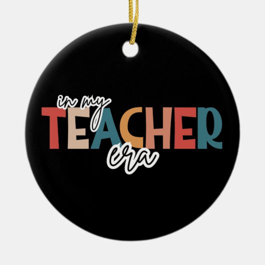 In mijn leraar tijdperk cadeau voor leraar keramisch ornament (Voorkant)