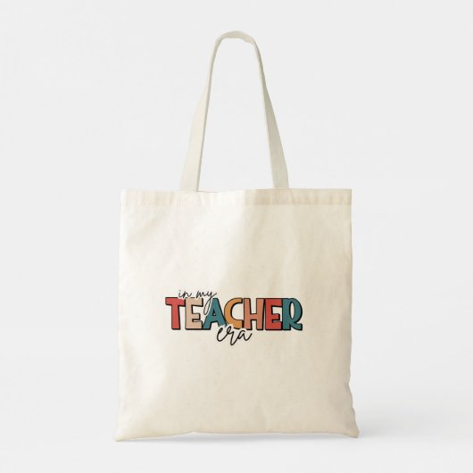 In mijn leraar tijdperk cadeau voor leraar tote bag (Achterkant)